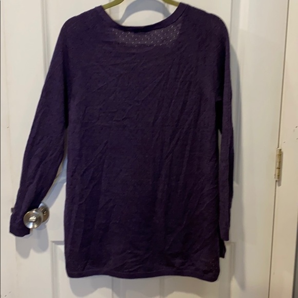 Smartwool Purple V Neck Tunic Sweater - Picture 9 of 16